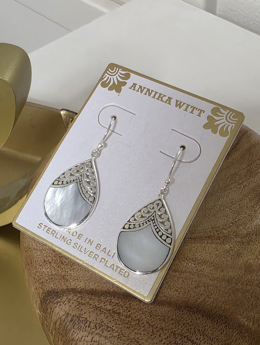 Annika Witt Pearl Teardrop Earrings